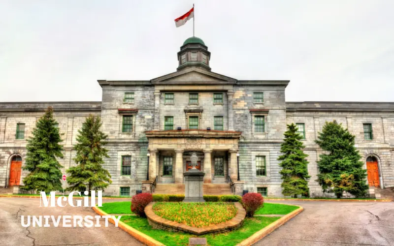 Front view of mcgill university