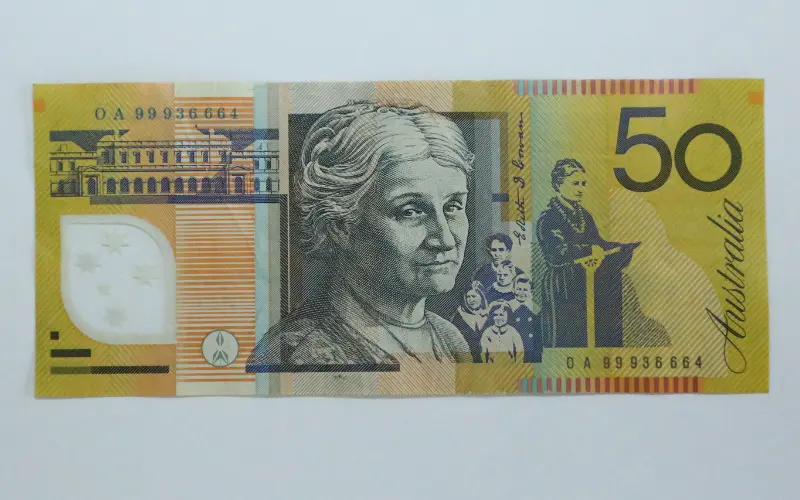 50 Australian dollar back