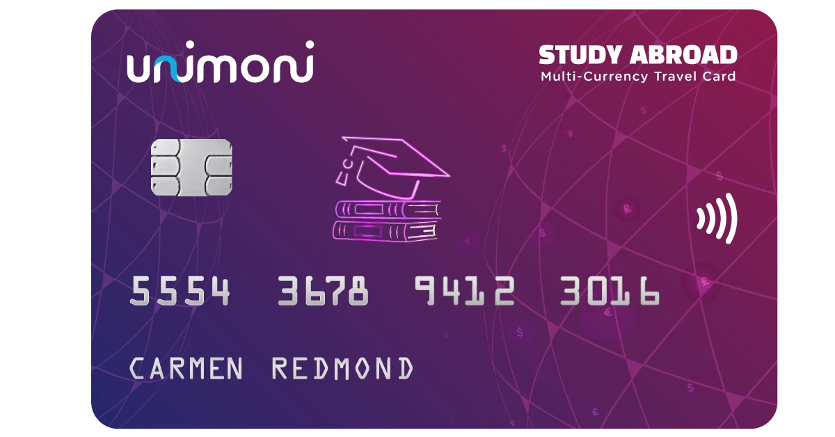 study abroad forex card