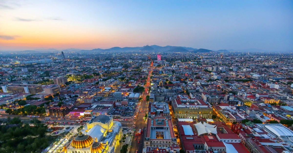 mexico city top view